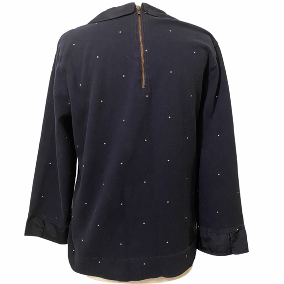 J. Crew Factory Sweater Navy Blue Size Medium - Picture 4 of 7